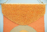 Hand Woven Wool Tapestry Terracotta Bohemian Modern Wall Hanging-Wall Hanging-Parc Decor