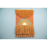 Hand Woven Wool Tapestry Terracotta Bohemian Modern Wall Hanging-Wall Hanging-Parc Decor