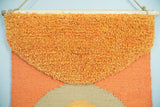 Hand Woven Wool Tapestry Terracotta Bohemian Modern Wall Hanging | WH11