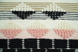 Hand Woven Wool Tapestry White, Blue and Pink Bohemian Modern Wall Hanging | WH13