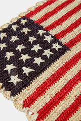 Handcrafted Scalloped Americana Placemats-American Flag Design - Payton James X Tuckernuck-tabletop-Parc Decor