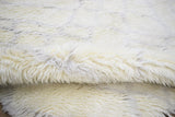 Handmade 4x6 Ivory Moroccan Design Wool Area Rug