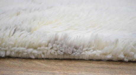Handmade 4x6 Ivory Moroccan Design Wool Area Rug