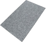 Handmade 5x8 Modern Style Genuine Leather Gray and Silver Area Rug