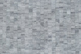 Handmade 5x8 Modern Style Genuine Leather Gray and Silver Area Rug