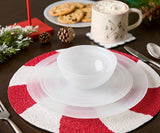 Handmade Beaded Candy Cane Placemat – Christmas Placemats, Beaded Candy Cane Placemat & Runner – Christmas Table Decor by Payton James-table tops-Parc Decor