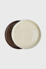 Handmade Blue Porcelain Dinner Plates. Forget-me-not/Chocolate-Parc Decor