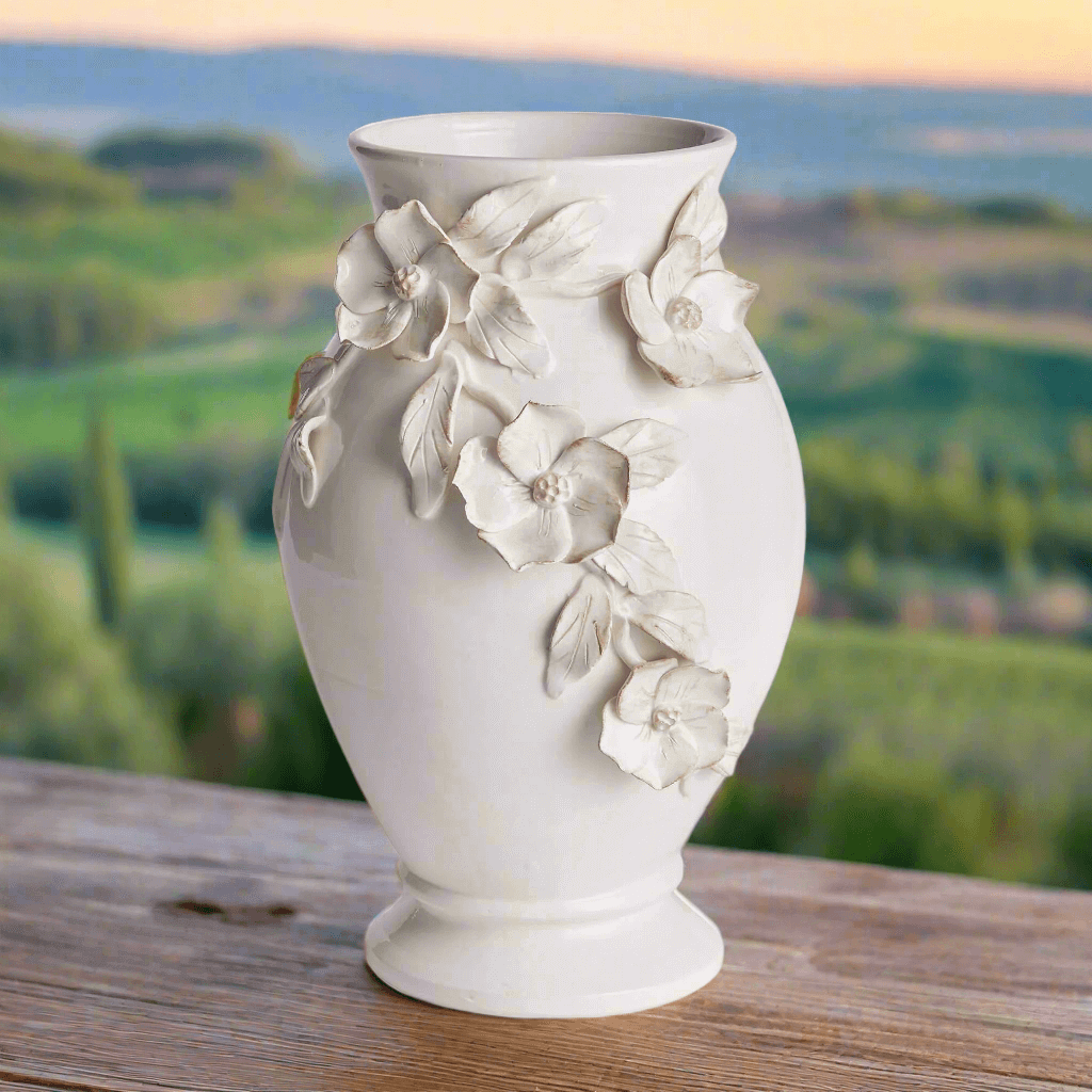 Handmade Italian Dogwood Flower Vase-Vase-Parc Decor