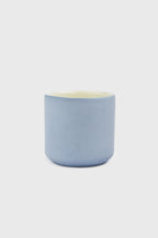 Handmade Porcelain Coffee Cup. Forget-me-Not/Chocolate