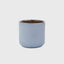 Handmade Porcelain Coffee Cup. Forget-me-Not/Chocolate