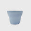 Handmade Porcelain Coffee Cup. Pear shaped. Forget-me-Not/Chocolate
