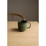 Handmade Porcelain Coffee Mug. Green