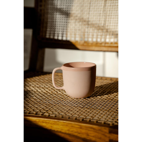 Handmade Porcelain Coffee Mug. Powder Pink