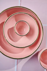 Handmade Porcelain Espresso Cup with Gold Rim. Powder Pink