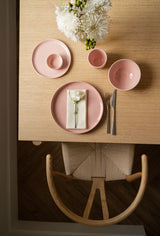 Handmade Porcelain Pinch Bowl. Powder Pink