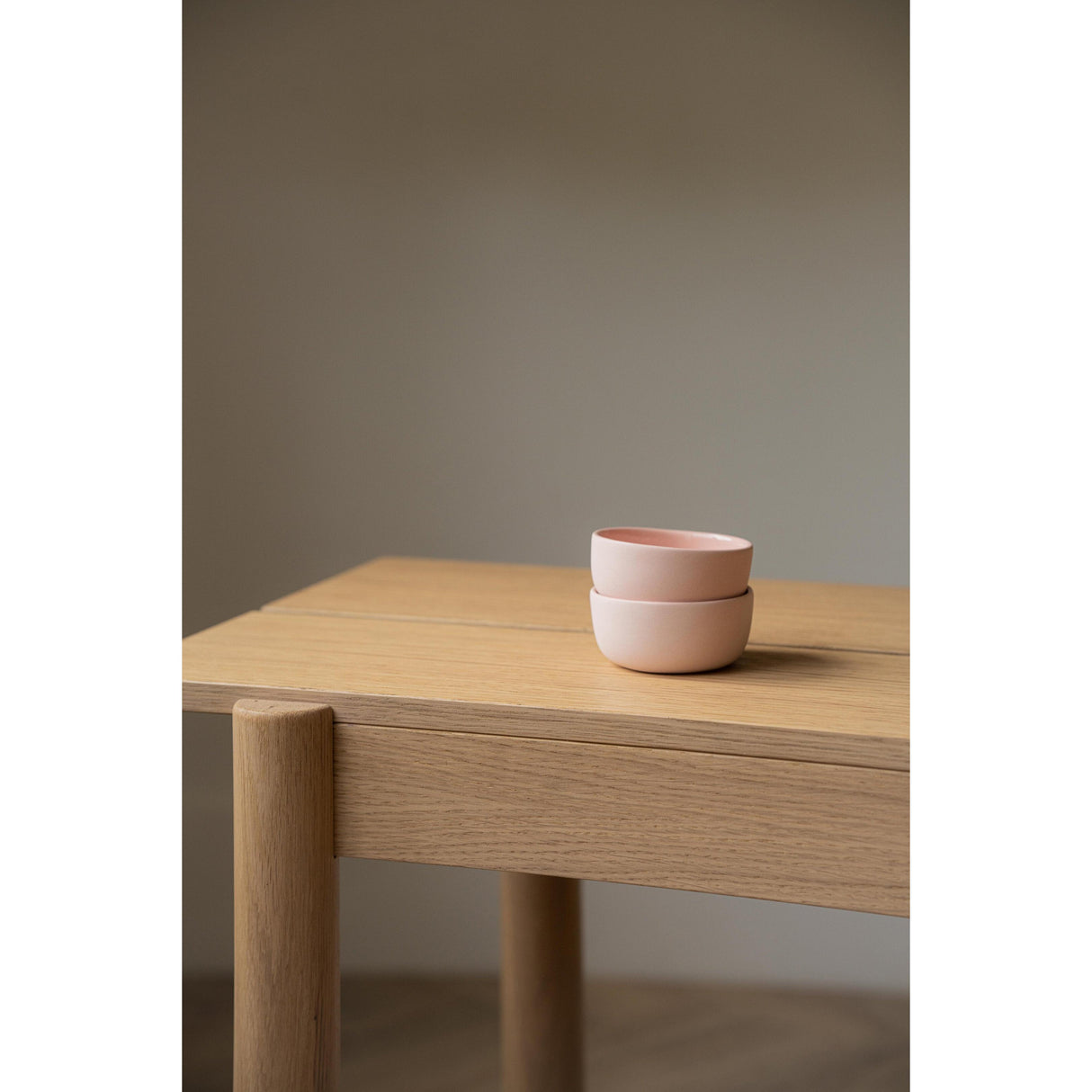 Handmade Porcelain Pinch Bowl. Powder Pink