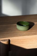 Handmade Porcelain Sauce Bowl. Green-Parc Decor