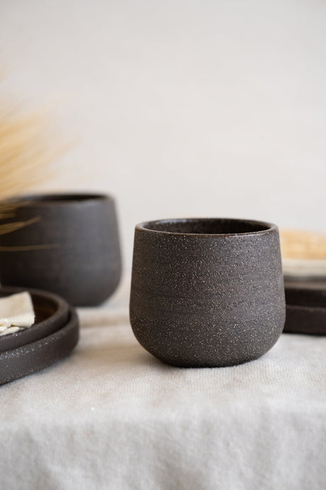 Handmade Stoneware Coffee Cup "Pumpernickel"
