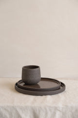 Handmade Stoneware Dinner Plates "Pumpernickel"-Parc Decor