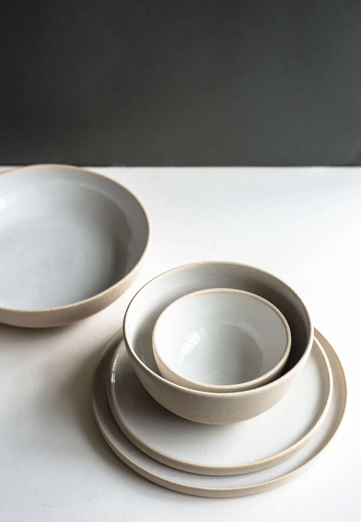 Handmade Stoneware Plates-Parc Decor