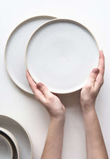 Handmade Stoneware Plates-Parc Decor
