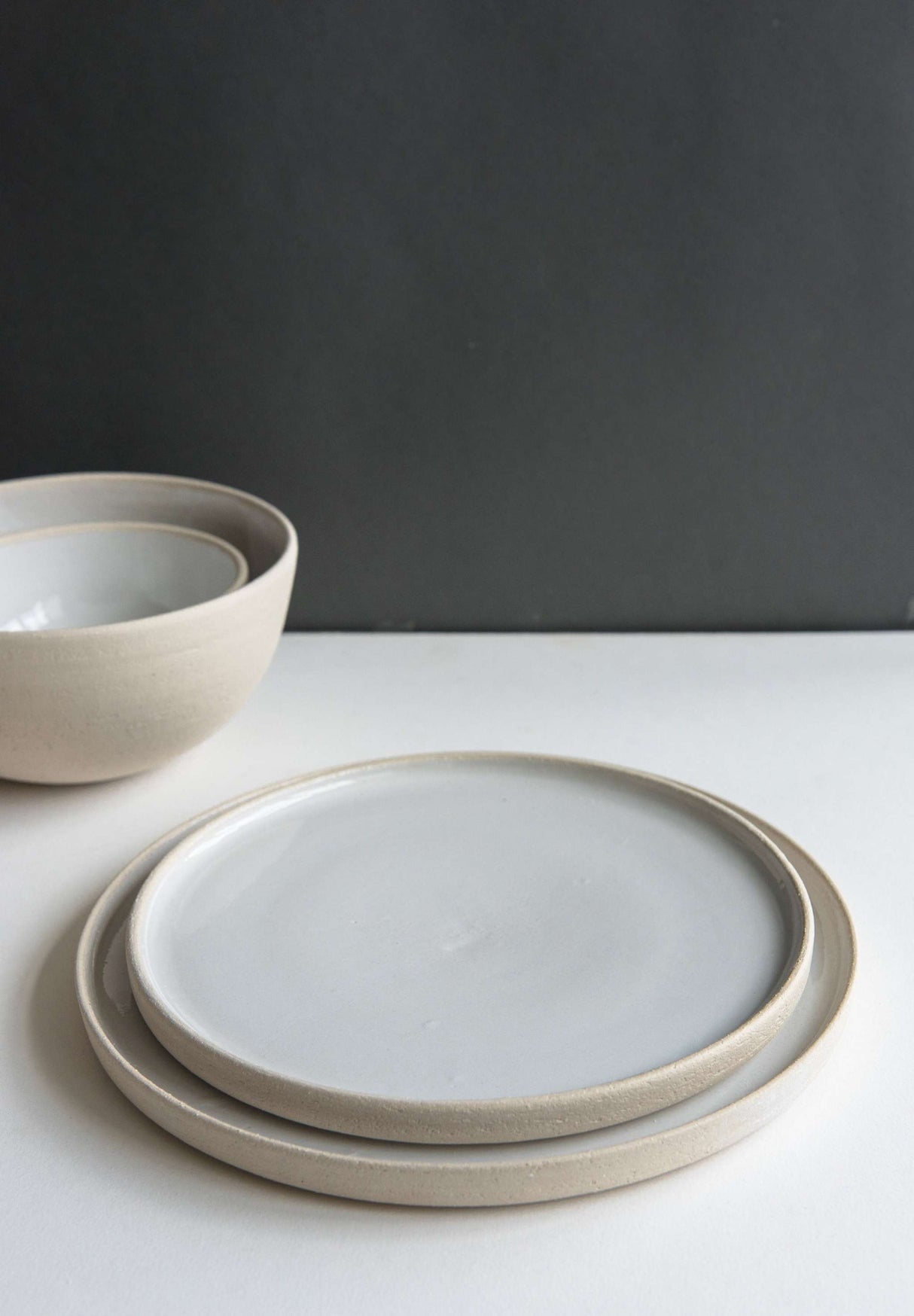 Handmade Stoneware Plates-Parc Decor