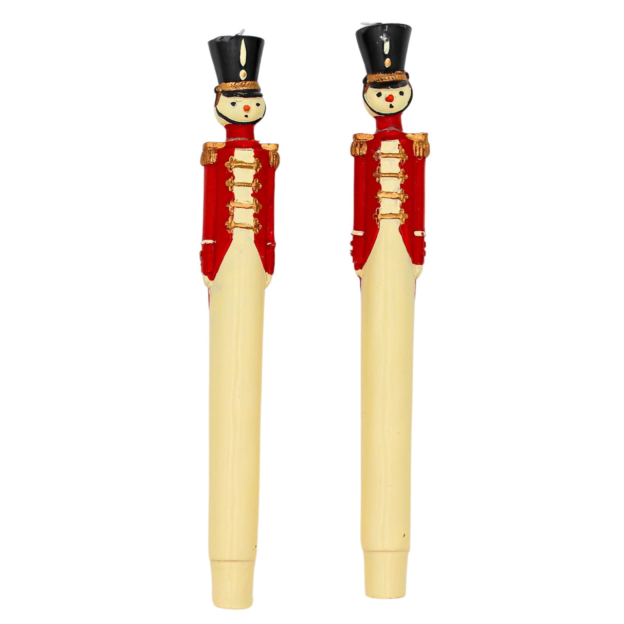 Handpainted Red Royal Guard Candle - Pack of 2-Candle-Parc Decor