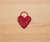 Handwoven Heart Napkin Rings – Set of 4 Palm Napkin Holders-Napkins-Parc Decor