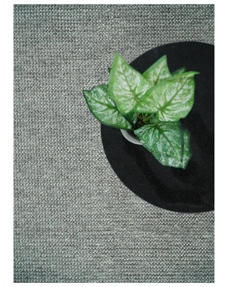 Handwoven Modern Solid Gray Wool Area Rug