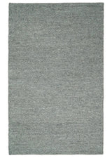 Handwoven Modern Solid Gray Wool Area Rug