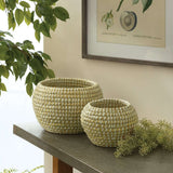 Handwoven Rivergrass Fruit Bowls (Set of 2)-Storage Baskets-Parc Decor