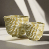 Handwoven Rivergrass Fruit Bowls (Set of 2)-Storage Baskets-Parc Decor