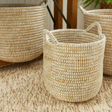 Handwoven Rivergrass Storage Baskets for Coastal Decor (Set of 3)-Storage Baskets-Parc Decor