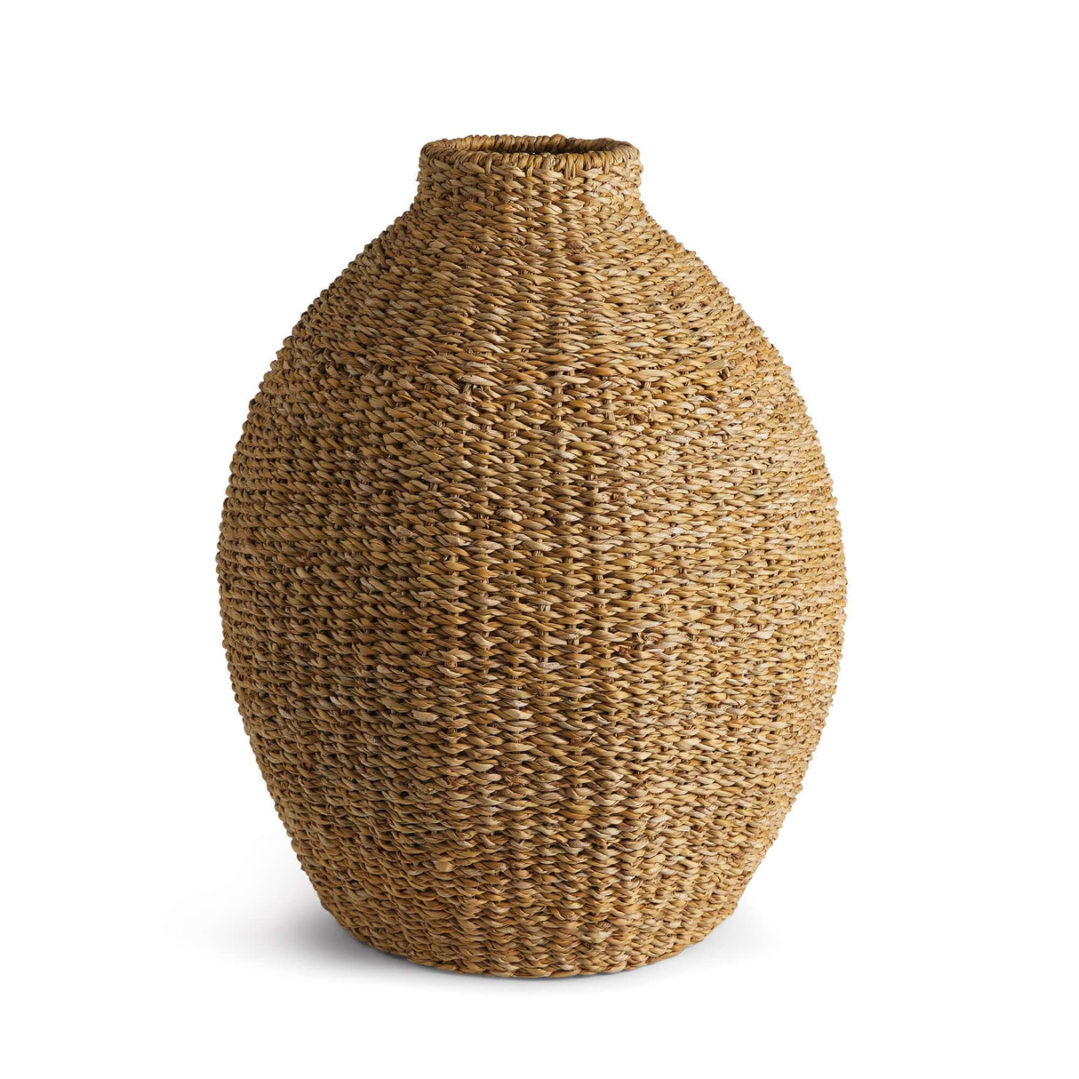 Handwoven Seagrass Teardrop Vase for Boho and Coastal Decor-vase-Parc Decor