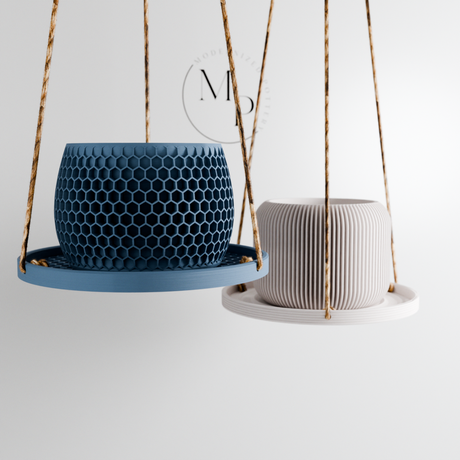 Hanging Plant Pot Tray | Honeycomb