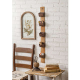 Hanging Utility Belt Organizer with Rustic Metal Bins-Storage-Parc Decor