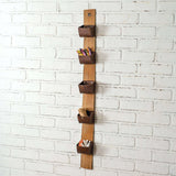 Hanging Utility Belt Organizer with Rustic Metal Bins-Storage-Parc Decor