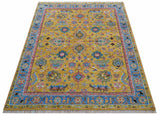 Hanoi Oriental Design Mustard Hand Knotted Wool Area Rug