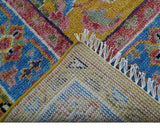 Hanoi Oriental Design Mustard Hand Knotted Wool Area Rug
