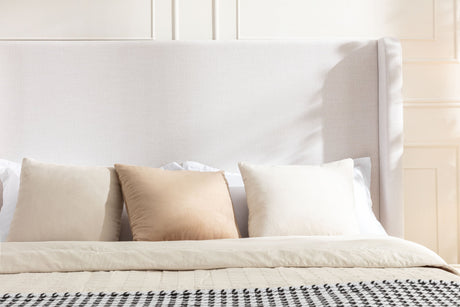 Harper Tall 54" Headboard Upholstered Queen Bed-Bedroom-Parc Decor