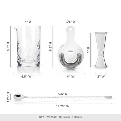 Harrison 4-Piece Barware Set