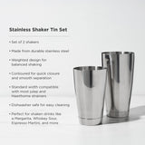Harrison Stainless Steel Boston Shaker Tin Set