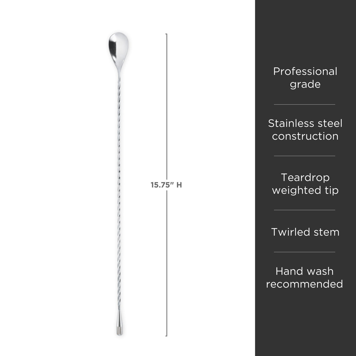 Harrison Weighted Bar Spoon-product_type::barspoon-Parc Decor