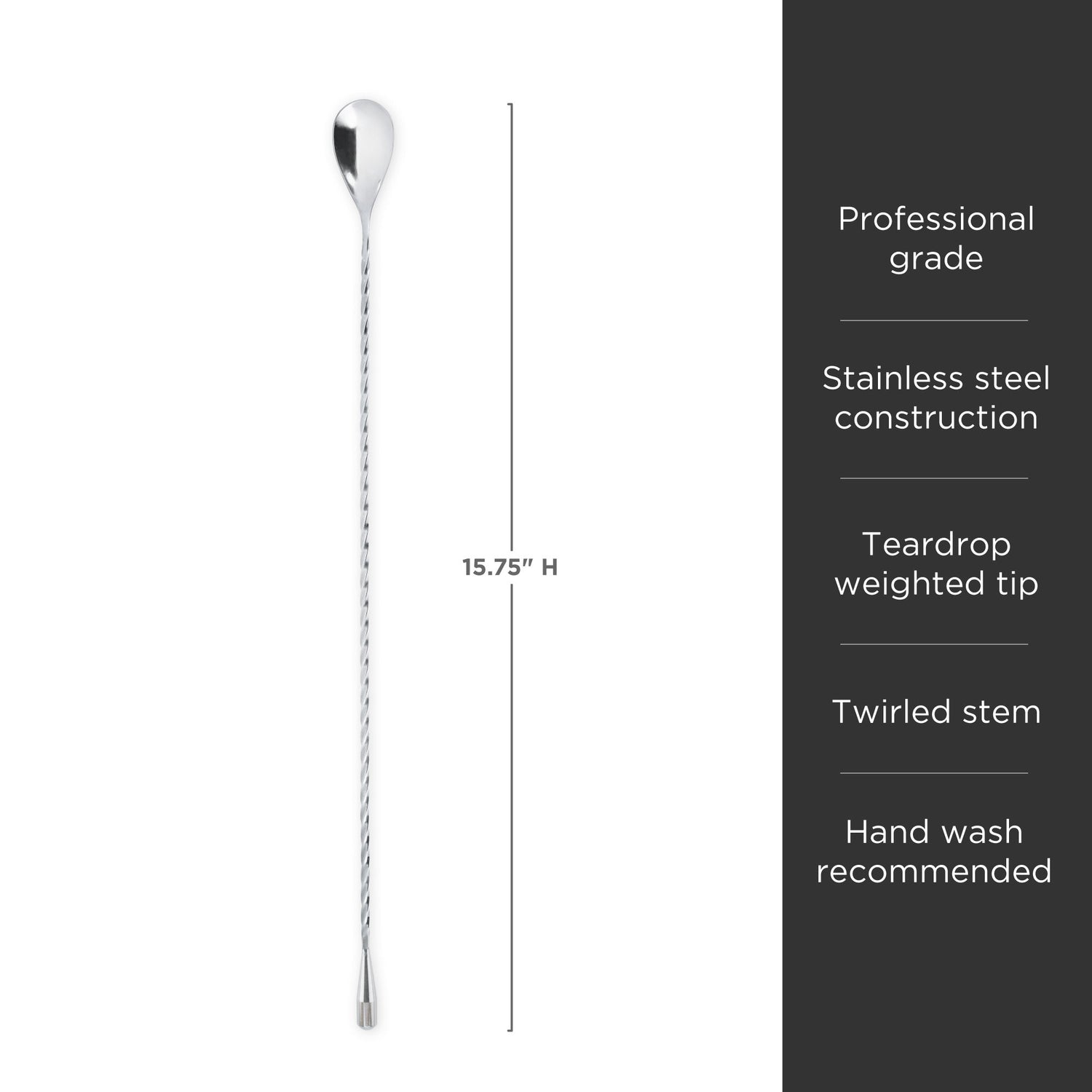 Harrison Weighted Bar Spoon-product_type::barspoon-Parc Decor