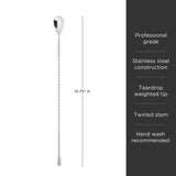 Harrison Weighted Bar Spoon-product_type::barspoon-Parc Decor