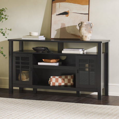 Hattie 58" 2-Door Transitional Buffet Sideboard & TV Stand-Dining / Kitchen-Parc Decor