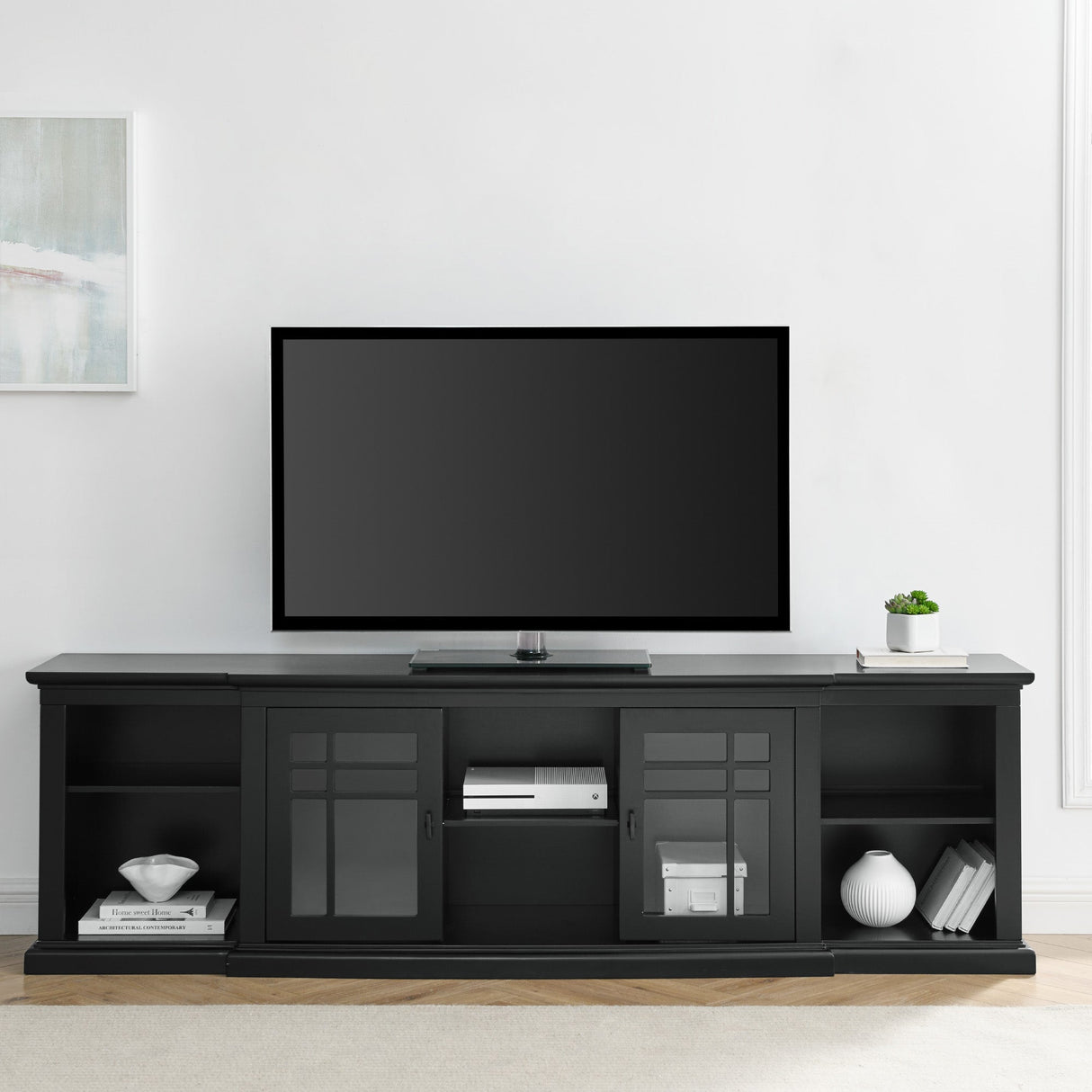 Hattie Glass-Door TV Stand-Entertainment-Parc Decor