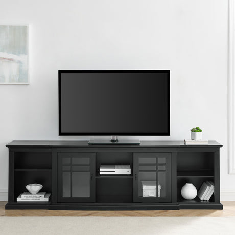 Hattie Glass-Door TV Stand-Entertainment-Parc Decor