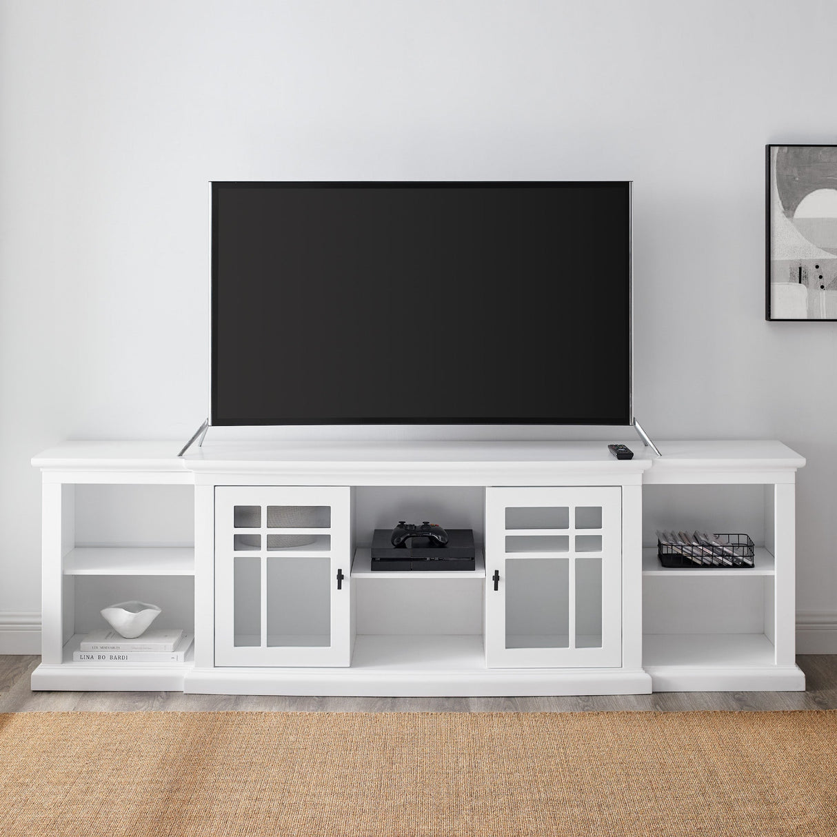 Hattie Glass-Door TV Stand-Entertainment-Parc Decor