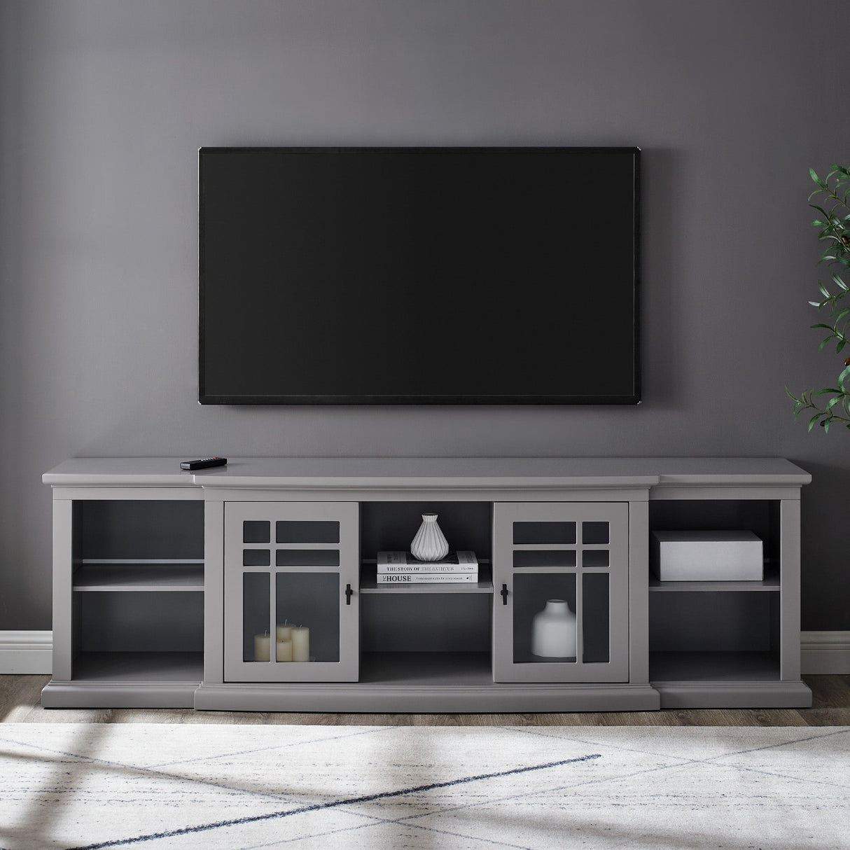 Hattie Glass-Door TV Stand-Entertainment-Parc Decor